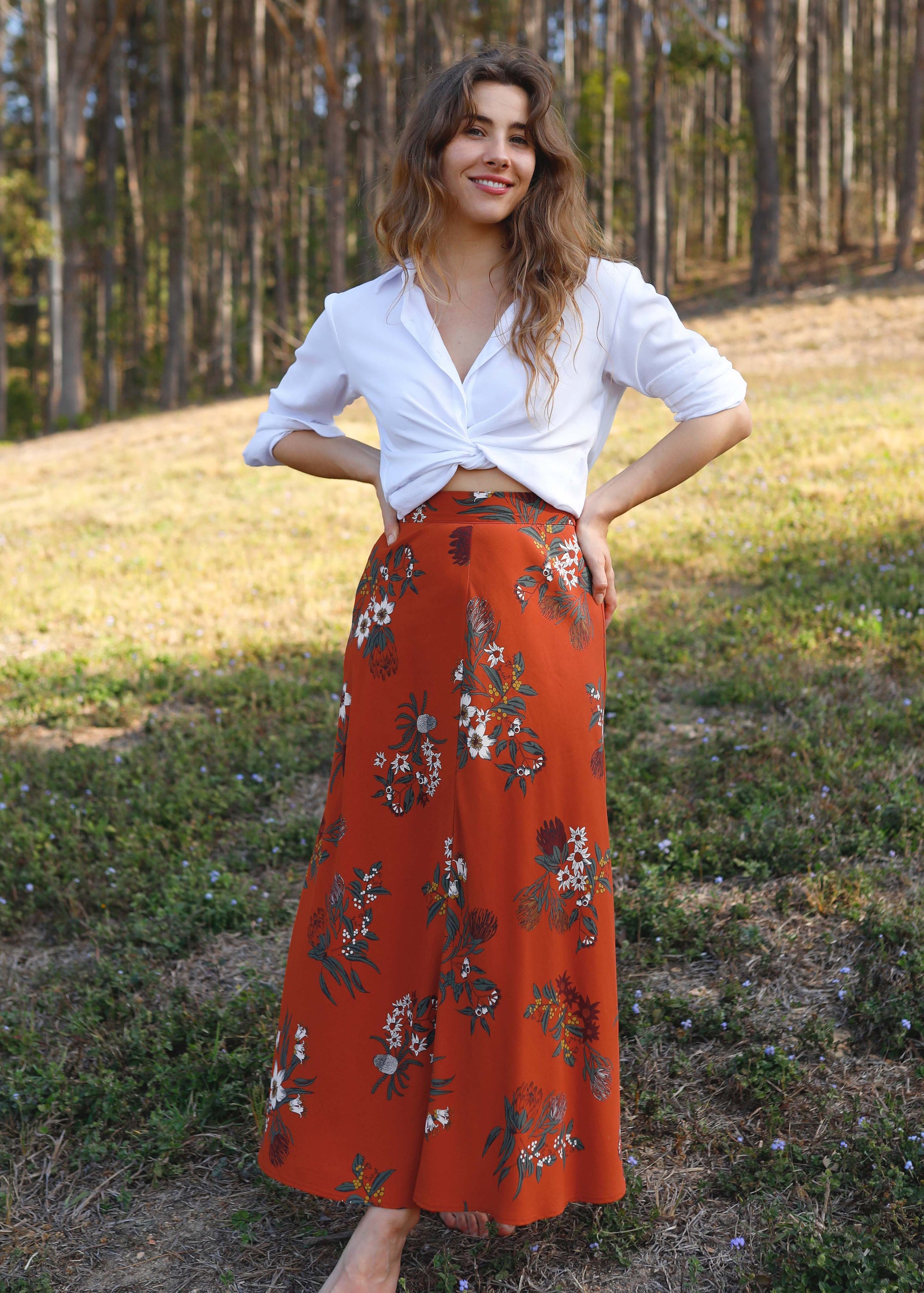 The Willow Skirt Native Floral