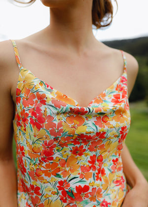 The Flora Cowl Cami Bloom